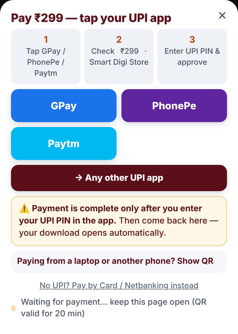 Choose UPI app