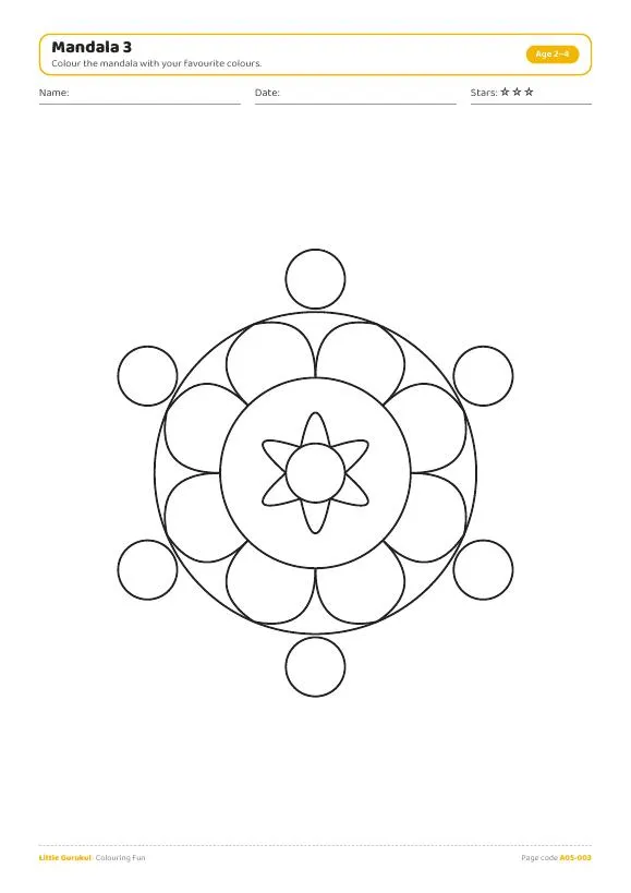Mandala colouring